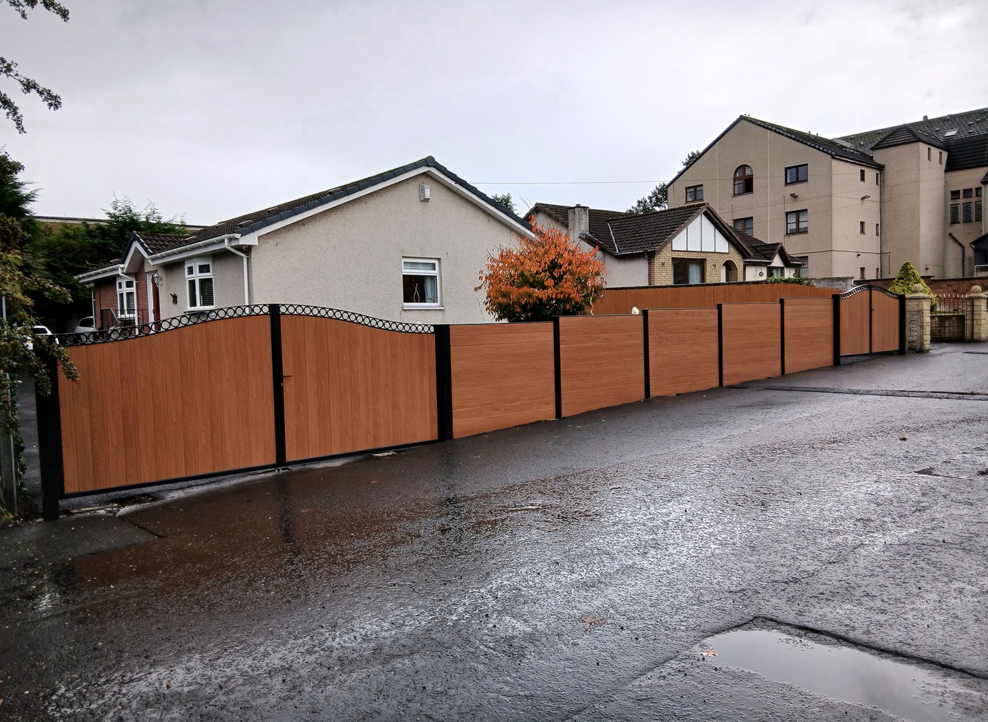 Custom ornamental gate installation in Amarillo, TX
